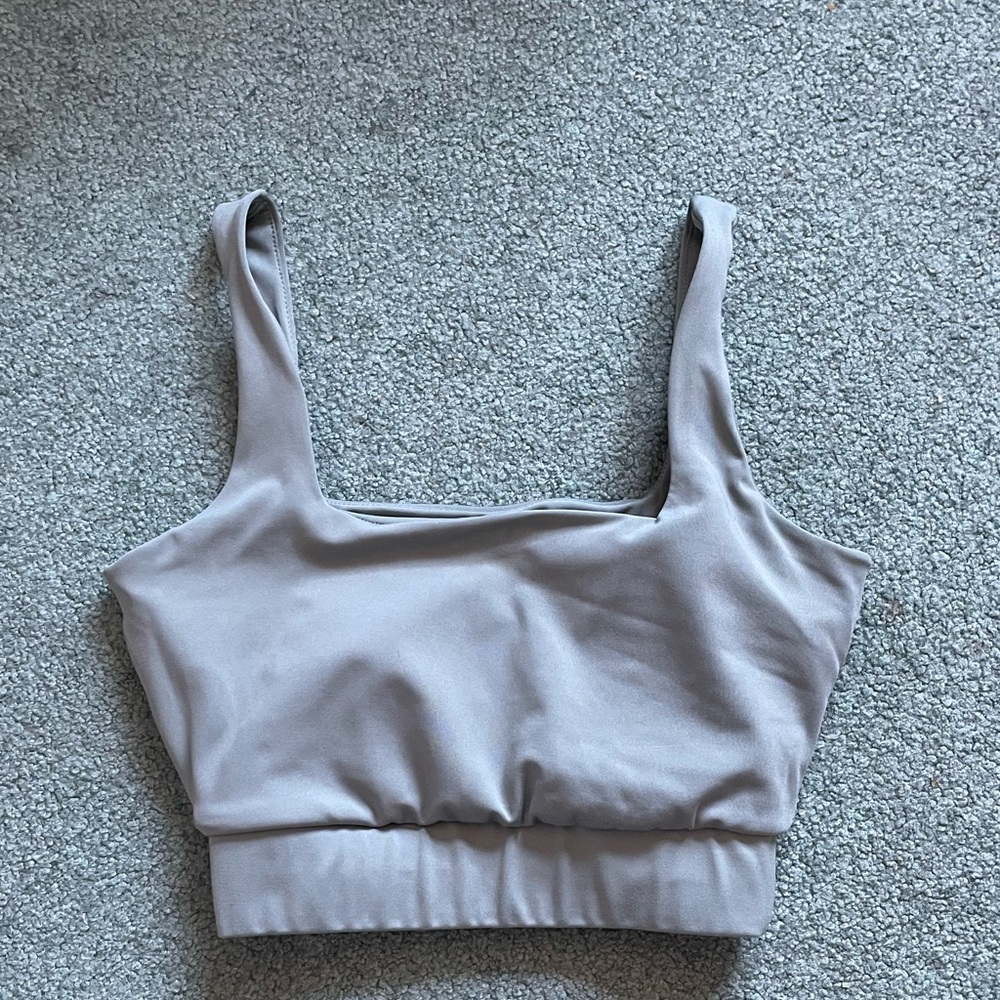 Teal crop top